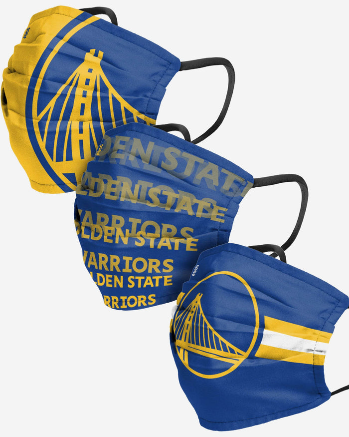 Golden State Warriors Matchday 3 Pack Face Cover FOCO - FOCO.com