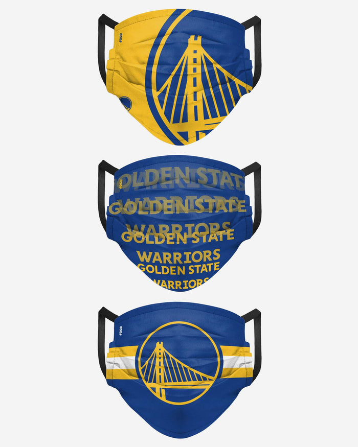 Golden State Warriors Matchday 3 Pack Face Cover FOCO - FOCO.com