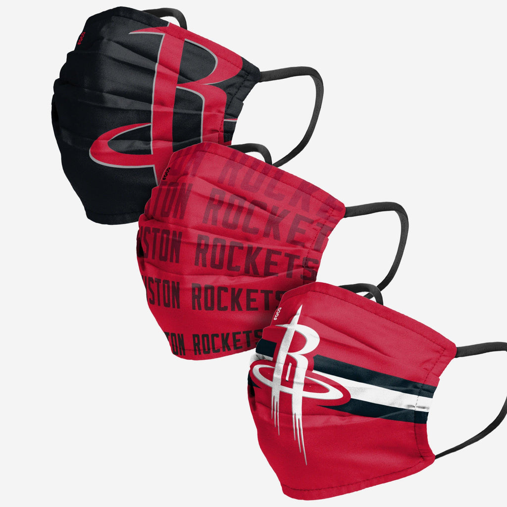 Houston Rockets Matchday 3 Pack Face Cover FOCO - FOCO.com