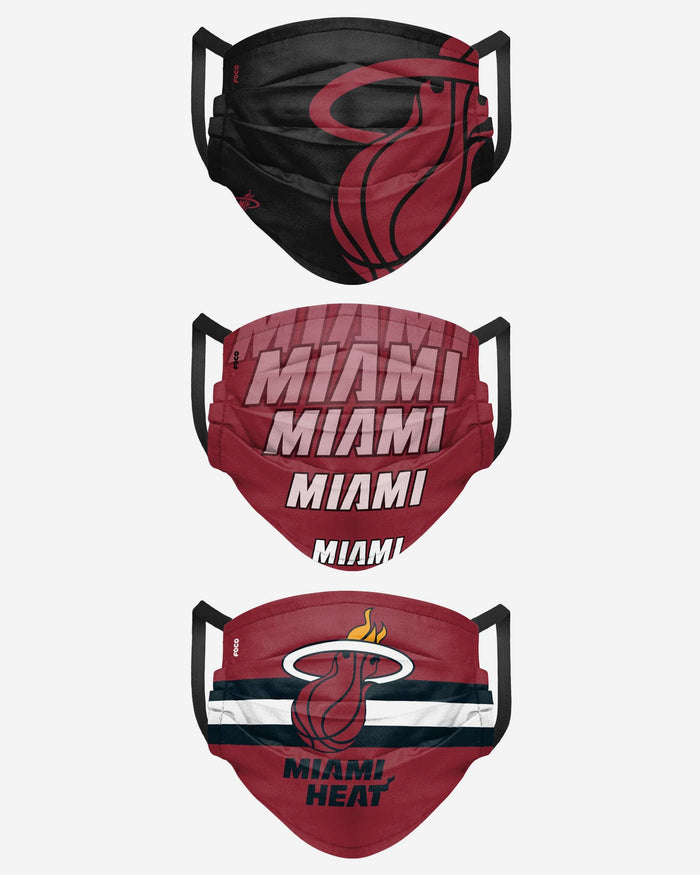 Miami Heat Matchday 3 Pack Face Cover FOCO - FOCO.com