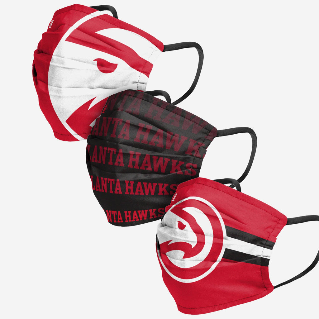 Atlanta Hawks Matchday 3 Pack Face Cover FOCO - FOCO.com