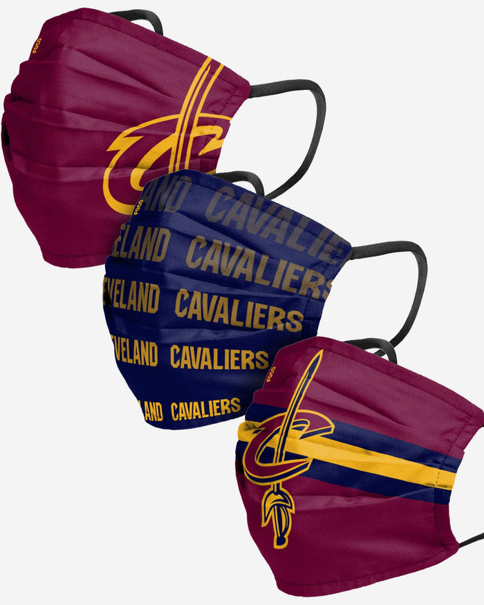 Cleveland Cavaliers Matchday 3 Pack Face Cover FOCO - FOCO.com