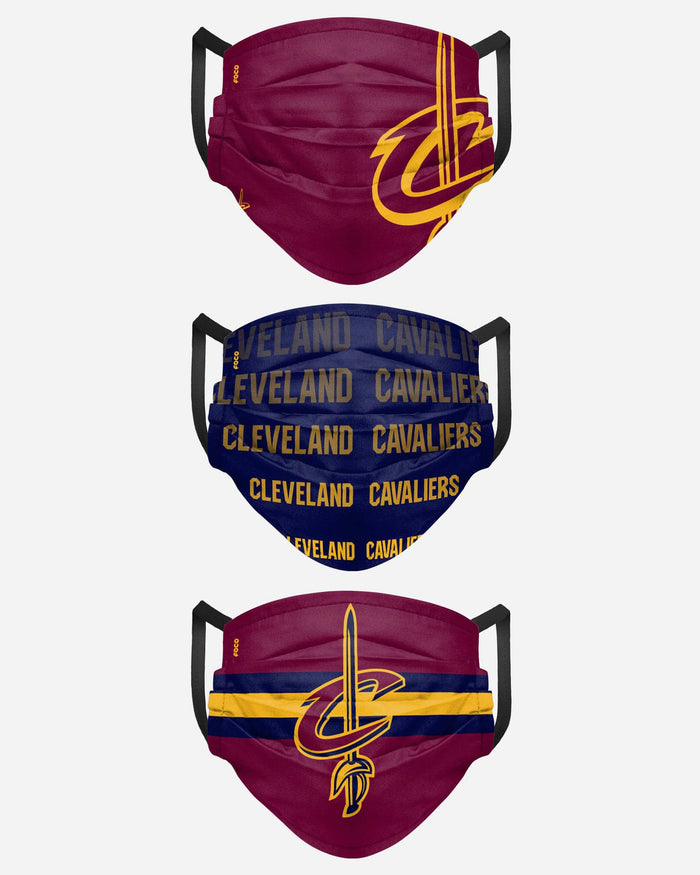 Cleveland Cavaliers Matchday 3 Pack Face Cover FOCO - FOCO.com