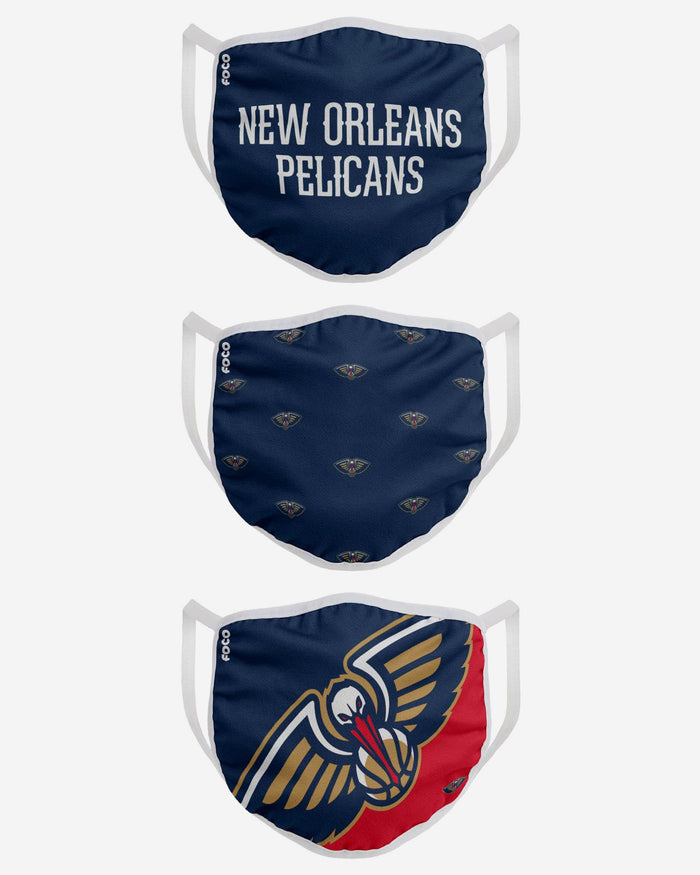 New Orleans Pelicans 3 Pack Face Cover FOCO - FOCO.com