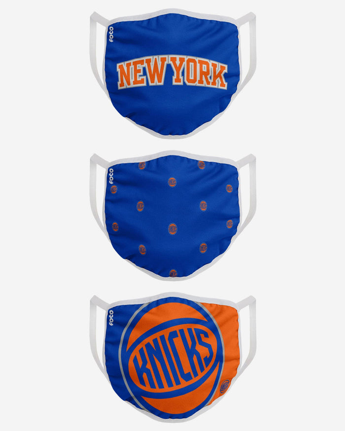 New York Knicks 3 Pack Face Cover FOCO - FOCO.com