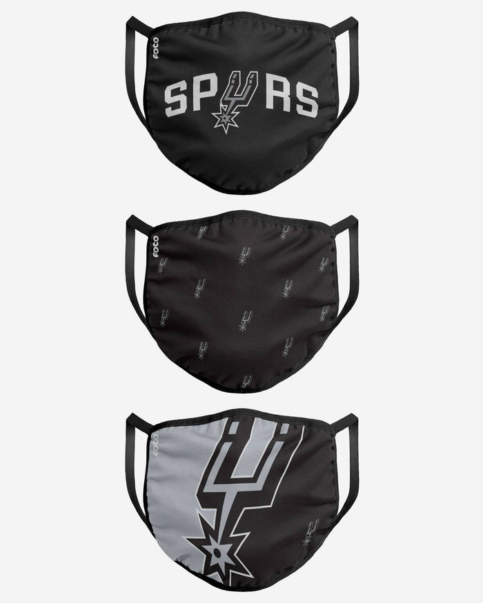 San Antonio Spurs 3 Pack Face Cover FOCO - FOCO.com