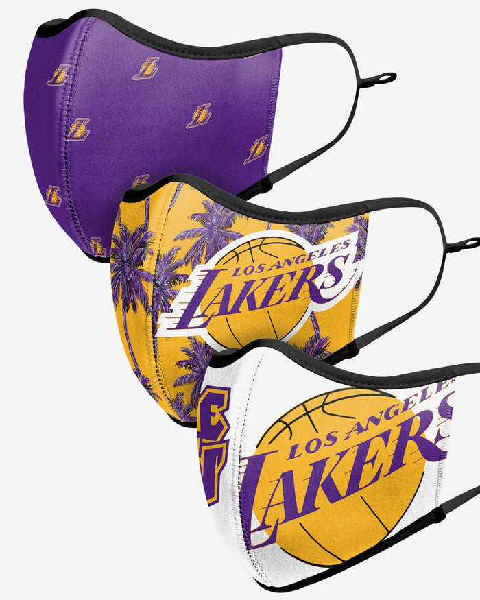 Los Angeles Lakers Thematic Sport 3 Pack Face Cover FOCO - FOCO.com