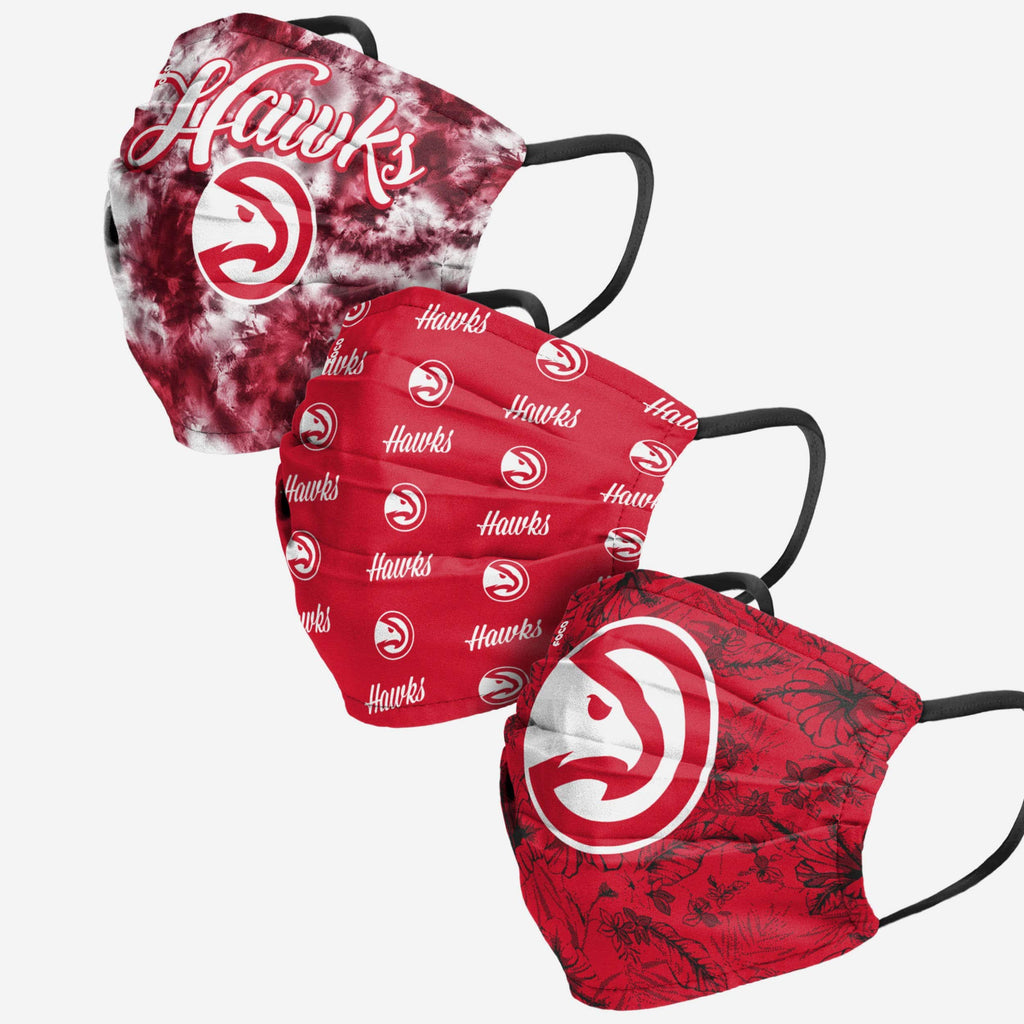 Atlanta Hawks Womens Matchday 3 Pack Face Cover FOCO - FOCO.com