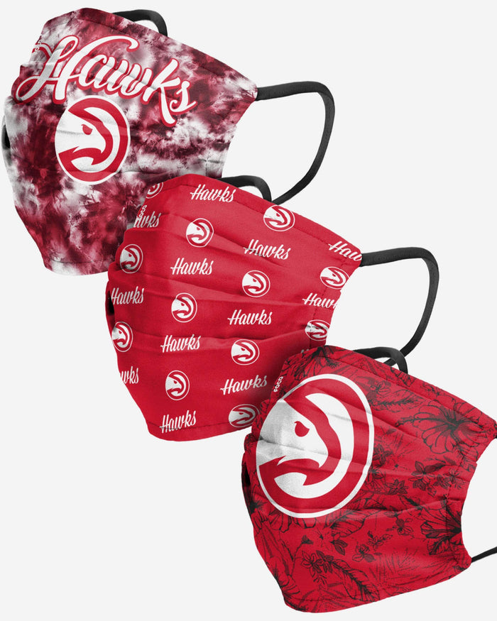 Atlanta Hawks Womens Matchday 3 Pack Face Cover FOCO - FOCO.com