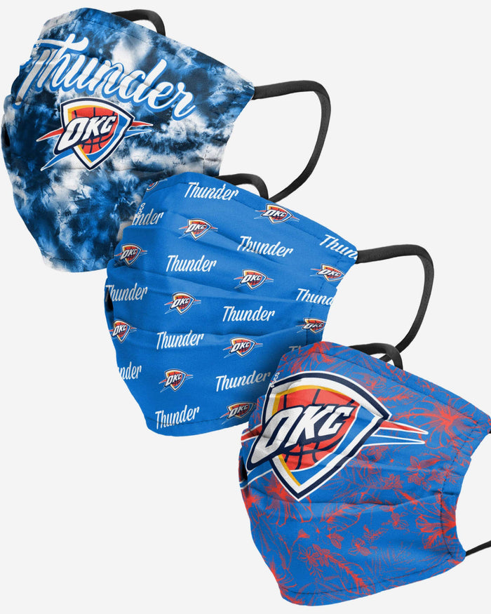 Oklahoma City Thunder Womens Matchday 3 Pack Face Cover FOCO - FOCO.com