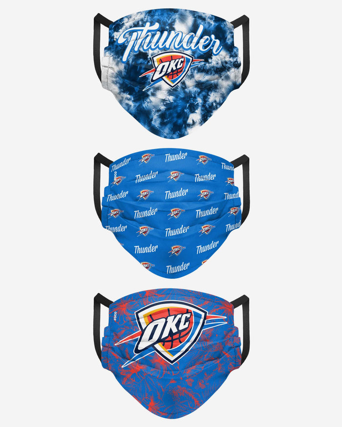 Oklahoma City Thunder Womens Matchday 3 Pack Face Cover FOCO - FOCO.com