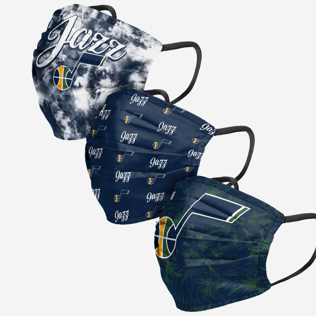 Utah Jazz Womens Matchday 3 Pack Face Cover FOCO - FOCO.com