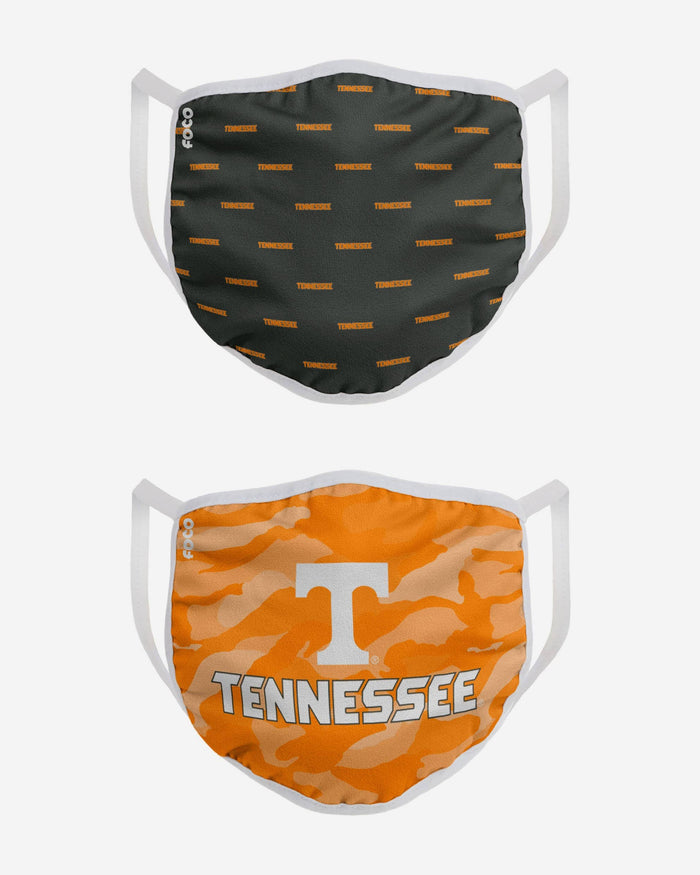 Tennessee Volunteers Clutch 2 Pack Face Cover FOCO - FOCO.com