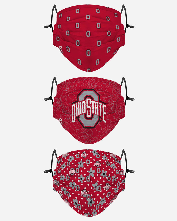 Ohio State Buckeyes Gameday Gardener 3 Pack Face Cover FOCO - FOCO.com