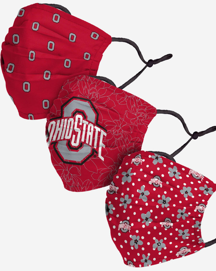 Ohio State Buckeyes Gameday Gardener 3 Pack Face Cover FOCO - FOCO.com