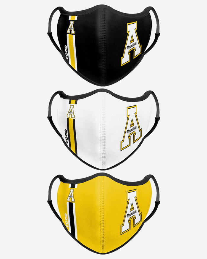 Appalachian State Mountaineers Sport 3 Pack Face Cover FOCO - FOCO.com