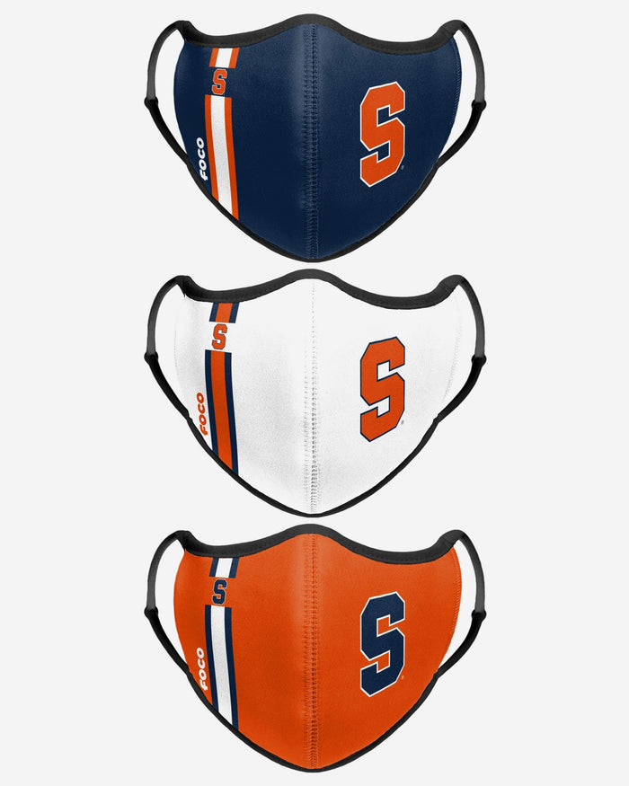 Syracuse Orange Sport 3 Pack Face Cover FOCO - FOCO.com