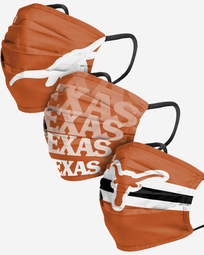 Texas Longhorns Matchday 3 Pack Face Cover FOCO - FOCO.com