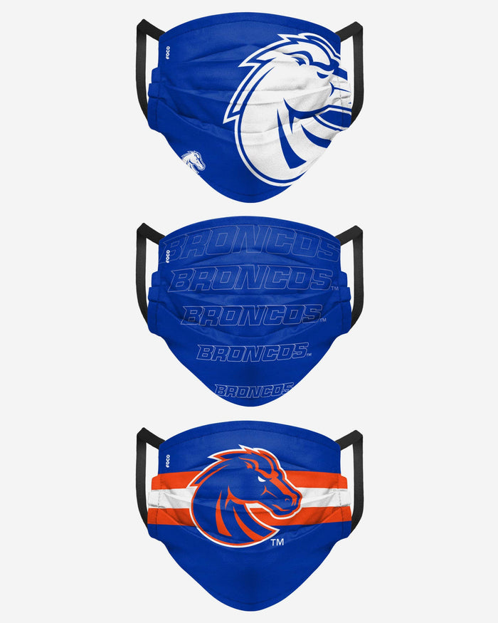 Boise State Broncos Matchday 3 Pack Face Cover FOCO - FOCO.com