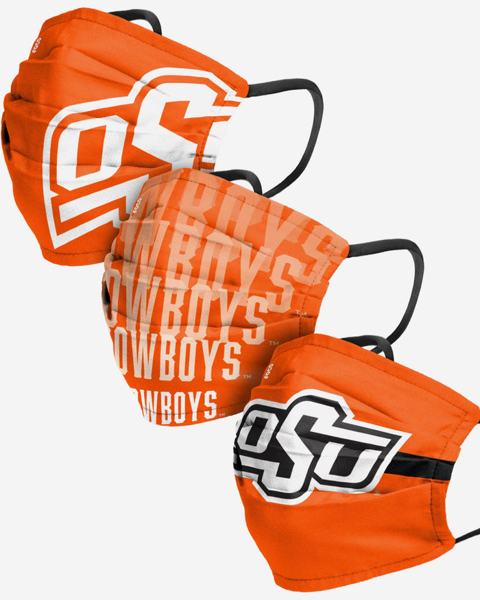 Oklahoma State Cowboys Matchday 3 Pack Face Cover FOCO - FOCO.com