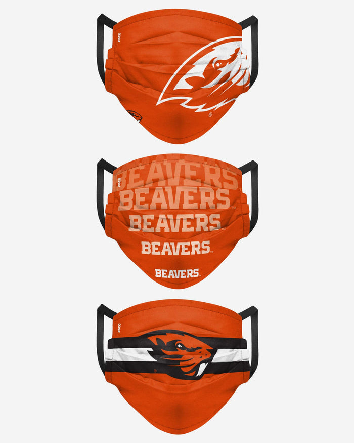 Oregon State Beavers Matchday 3 Pack Face Cover FOCO - FOCO.com