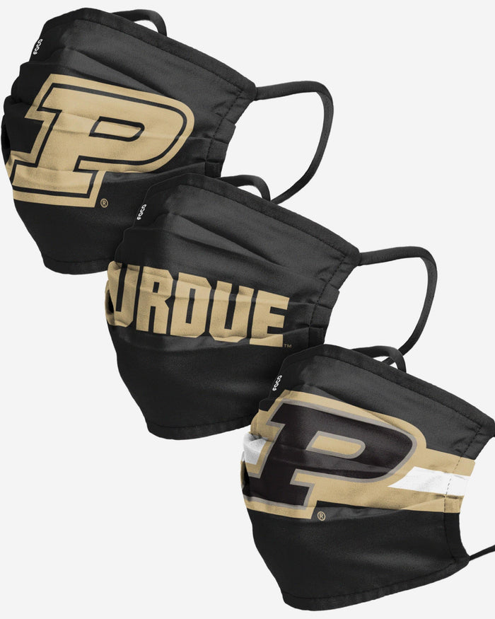 Purdue Boilermakers Matchday 3 Pack Face Cover FOCO - FOCO.com