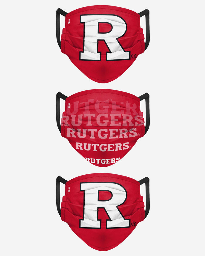 Rutgers Scarlet Knights Matchday 3 Pack Face Cover FOCO Adult - FOCO.com