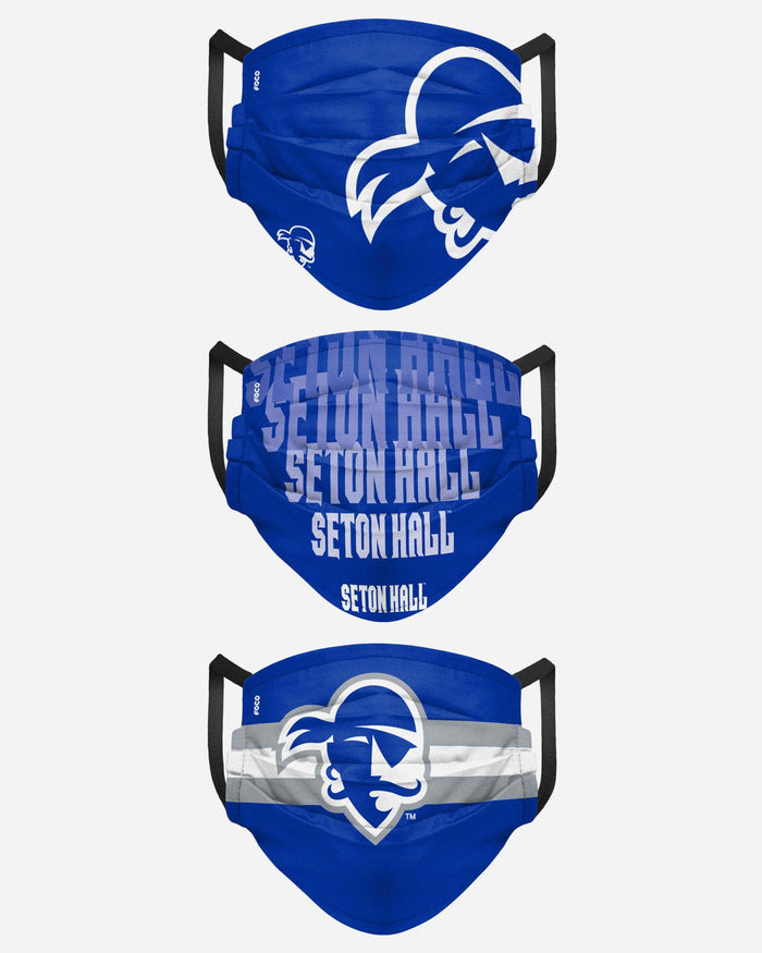 Seton Hall Pirates Matchday 3 Pack Face Cover FOCO - FOCO.com