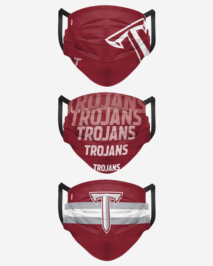 Troy Trojans Matchday 3 Pack Face Cover FOCO - FOCO.com