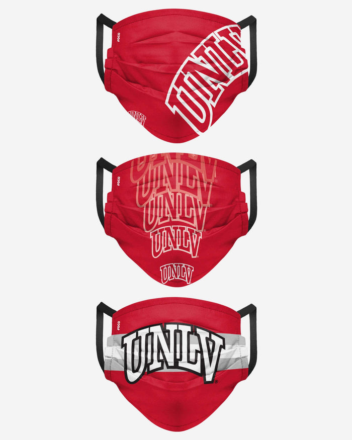 UNLV Rebels Matchday 3 Pack Face Cover FOCO - FOCO.com