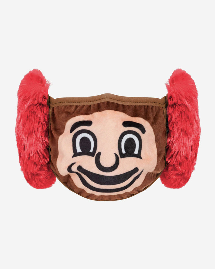 Brutus Buckeye Ohio State Buckeyes Mascot Earmuff Face Cover FOCO - FOCO.com