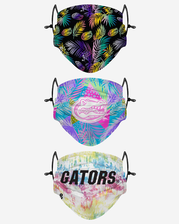 Florida Gators Neon Floral 3 Pack Face Cover FOCO - FOCO.com