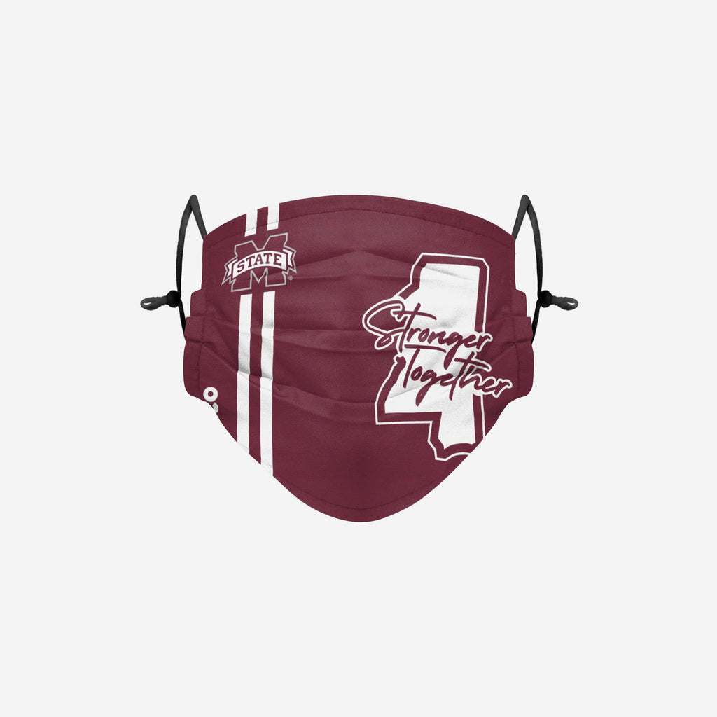 Mississippi State Bulldogs On-Field Sideline Logo Stronger Together Face Cover FOCO - FOCO.com