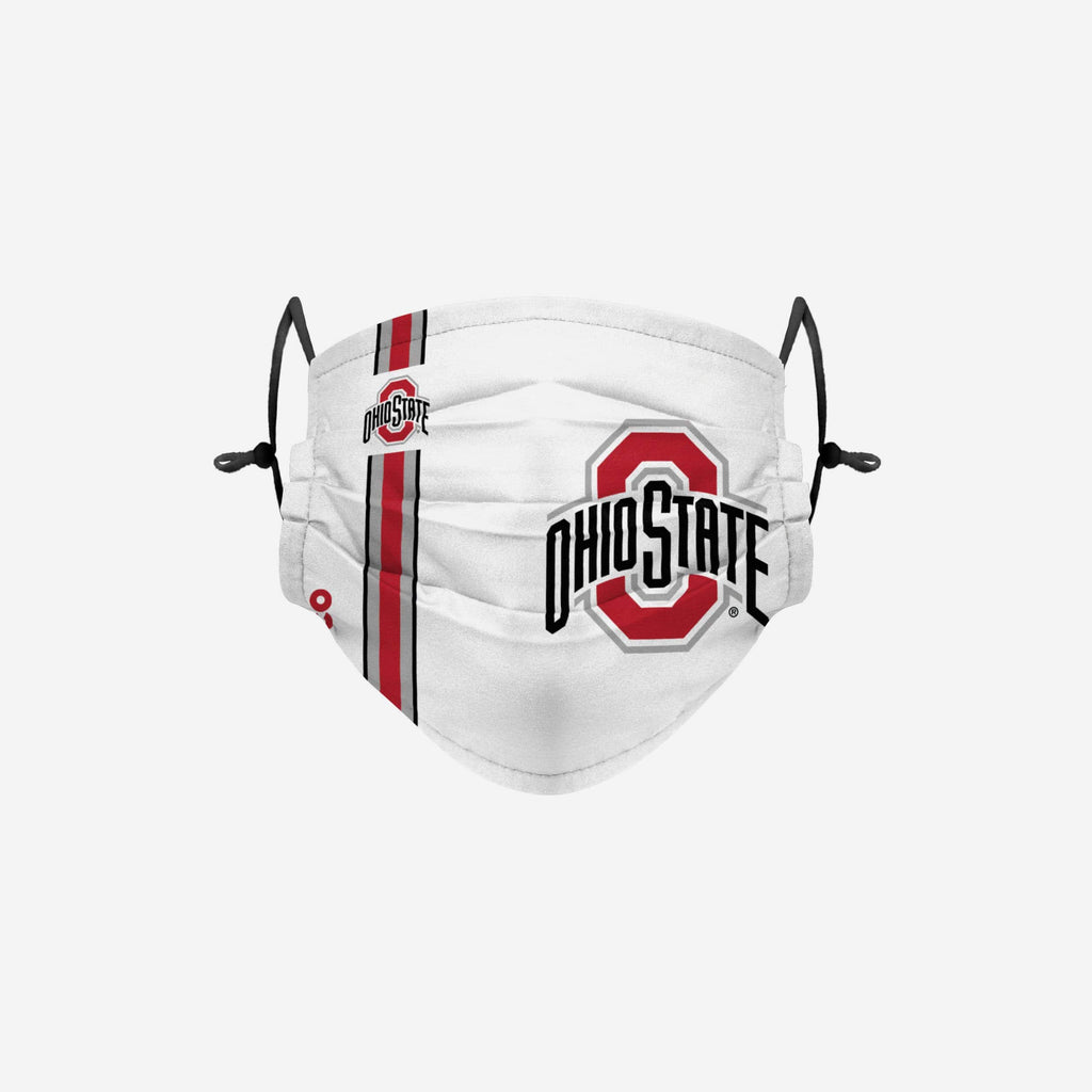 Ohio State Buckeyes On-Field Sideline Logo White Face Cover FOCO - FOCO.com