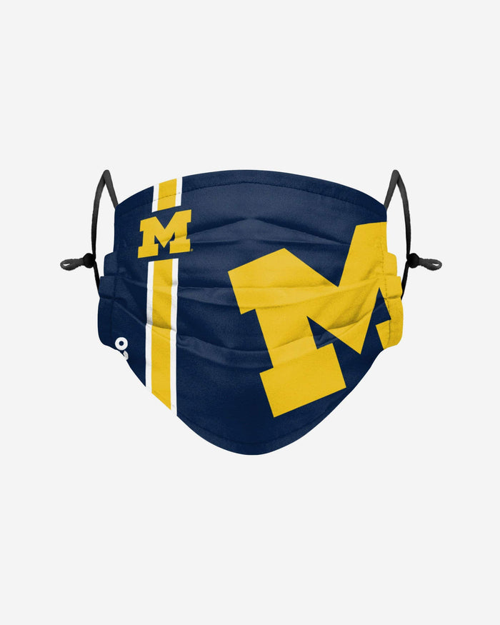 Michigan Wolverines On-Field Sideline Stripe Face Cover FOCO - FOCO.com