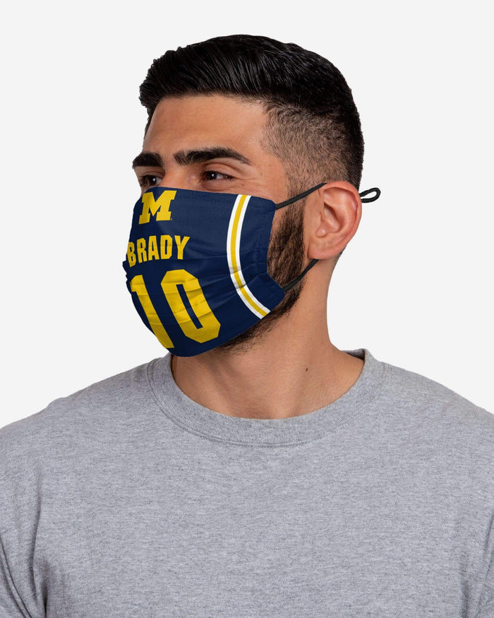 Tom Brady Michigan Wolverines Adjustable Face Cover FOCO - FOCO.com