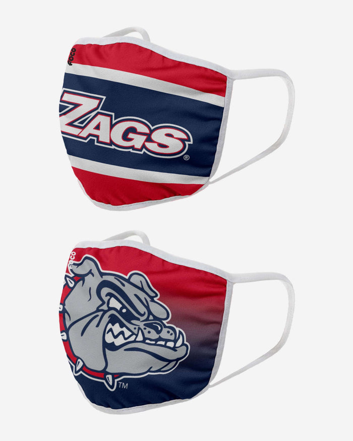 Gonzaga Bulldogs Printed 2 Pack Face Cover FOCO - FOCO.com
