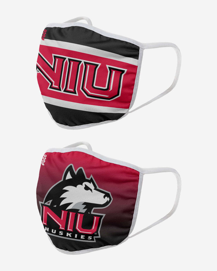 Northern Illinois Huskies Printed 2 Pack Face Cover FOCO - FOCO.com