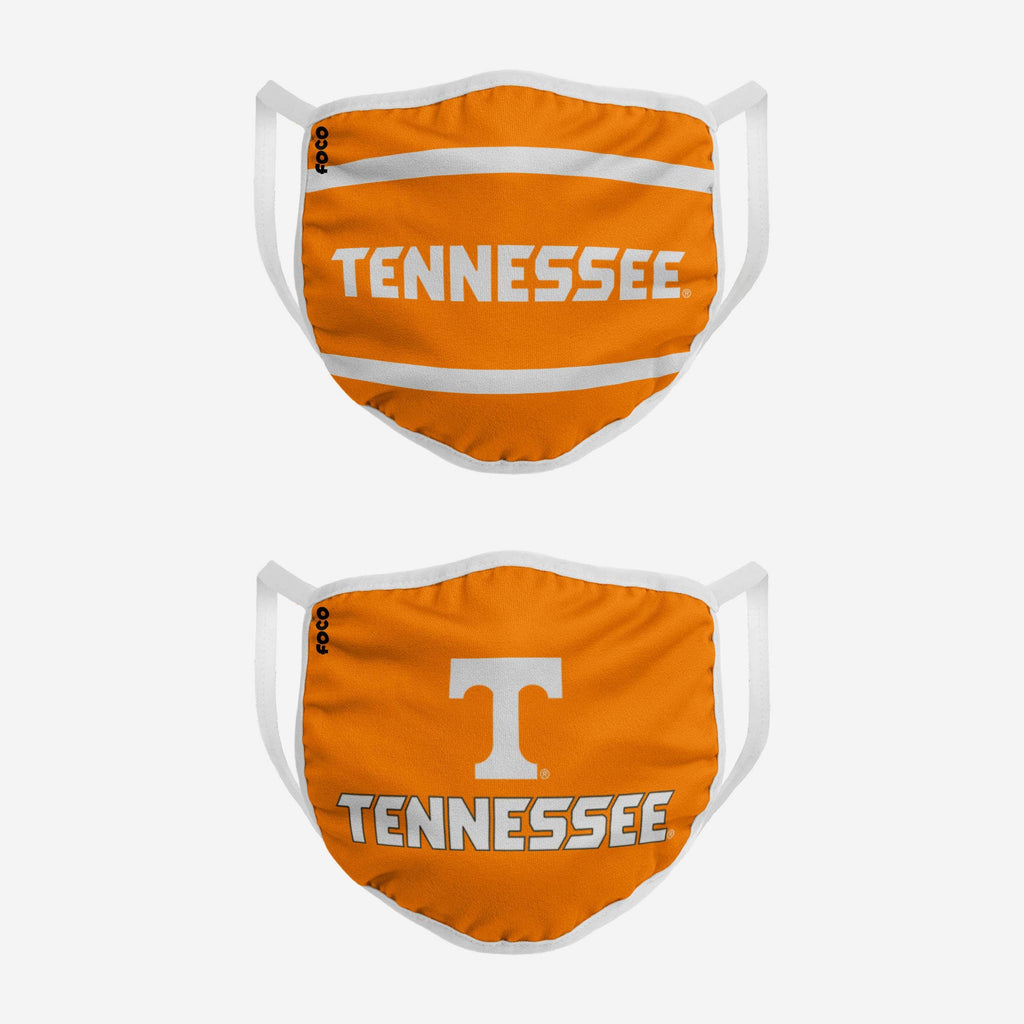 Tennessee Volunteers Printed 2 Pack Face Cover FOCO - FOCO.com
