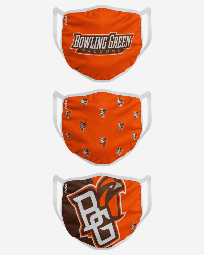 Bowling Green Falcons 3 Pack Face Cover FOCO - FOCO.com