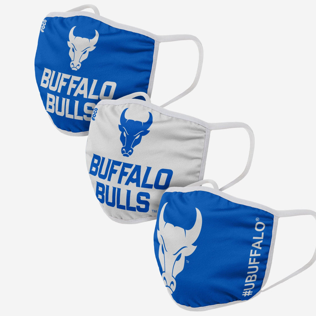 Buffalo Bulls 3 Pack Face Cover FOCO - FOCO.com