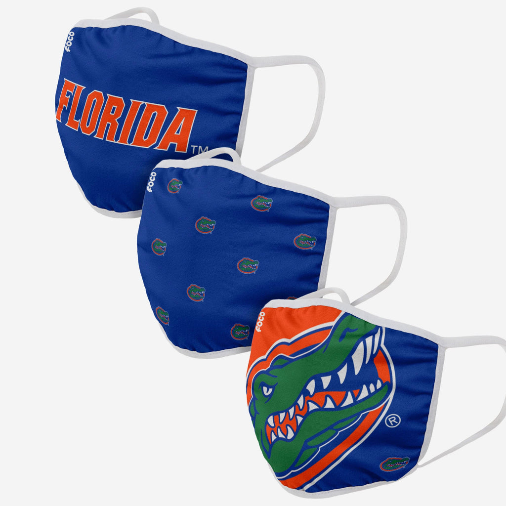 Florida Gators 3 Pack Face Cover FOCO - FOCO.com