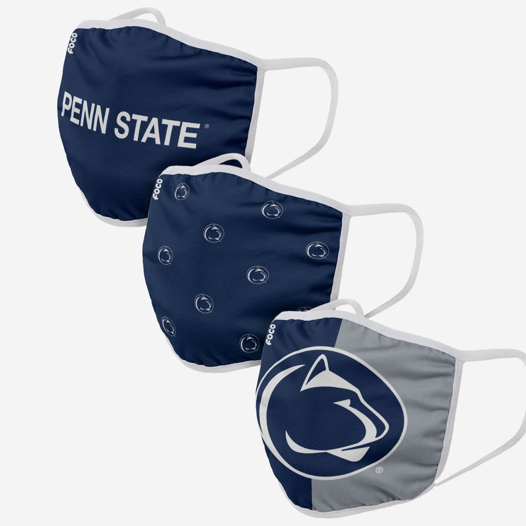 Penn State Nittany Lions 3 Pack Face Cover FOCO - FOCO.com