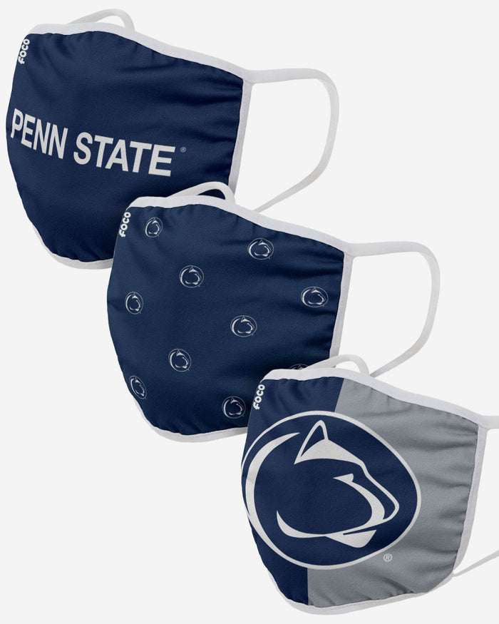 Penn State Nittany Lions 3 Pack Face Cover FOCO - FOCO.com