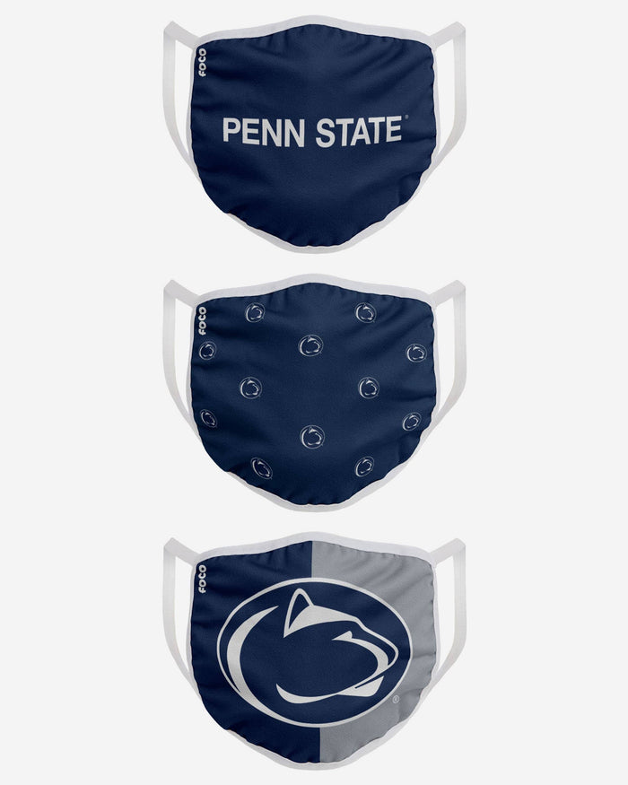 Penn State Nittany Lions 3 Pack Face Cover FOCO - FOCO.com