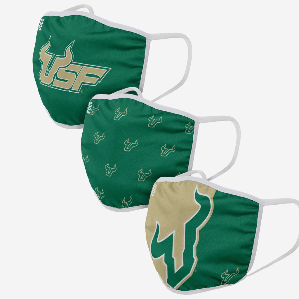 South Florida Bulls 3 Pack Face Cover FOCO - FOCO.com