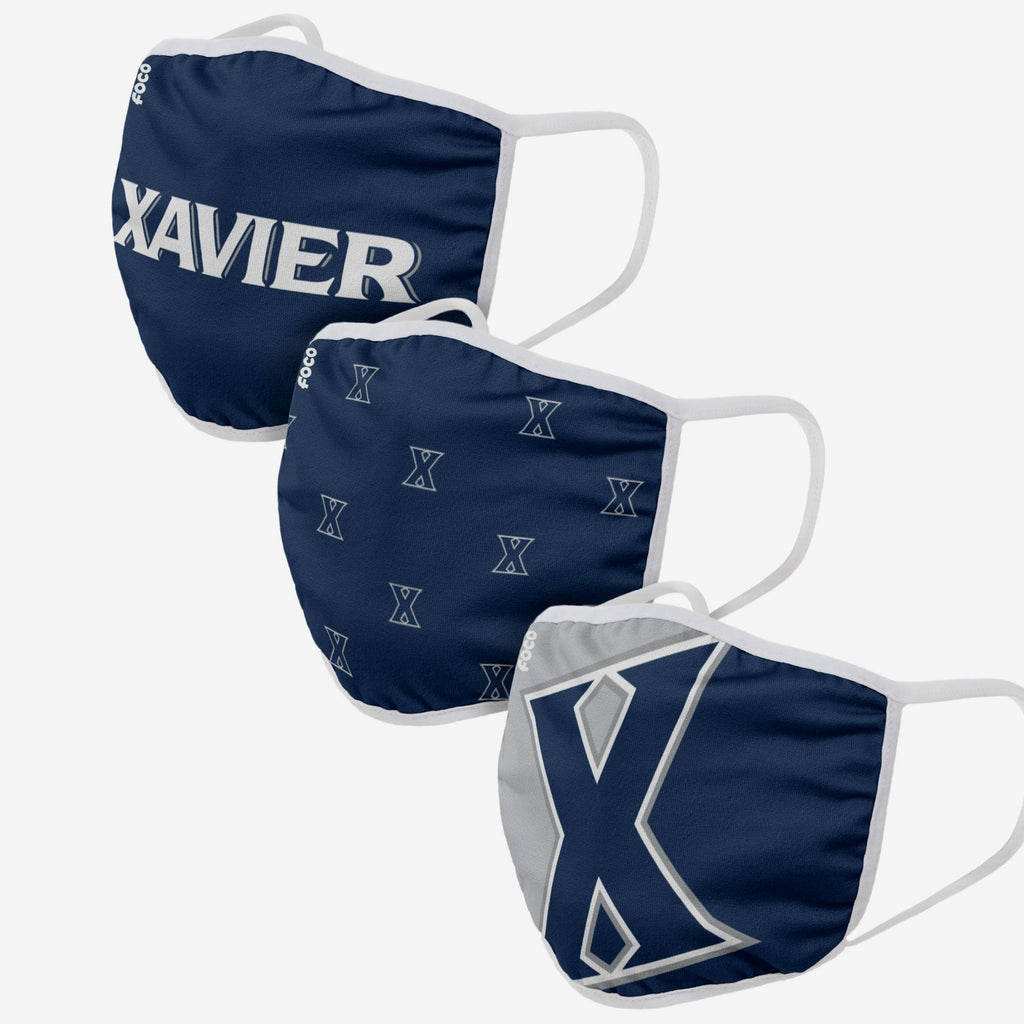 Xavier Musketeers 3 Pack Face Cover FOCO - FOCO.com