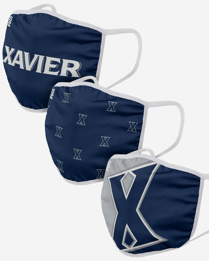 Xavier Musketeers 3 Pack Face Cover FOCO - FOCO.com