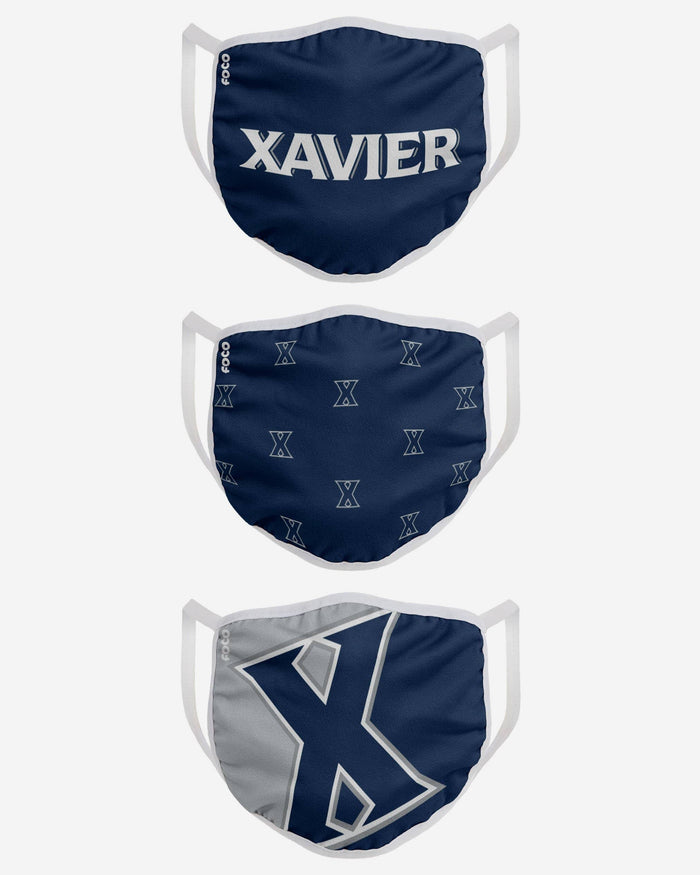 Xavier Musketeers 3 Pack Face Cover FOCO - FOCO.com