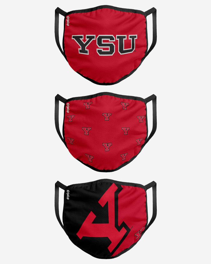 Youngstown State Penguins 3 Pack Face Cover FOCO - FOCO.com